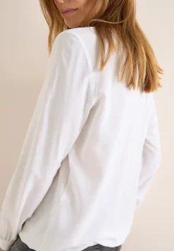 Split Neck Bluse