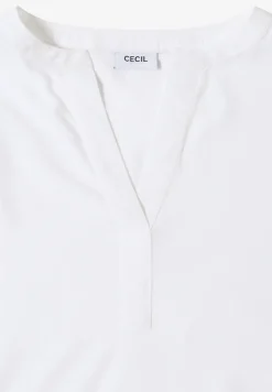 Split Neck Bluse