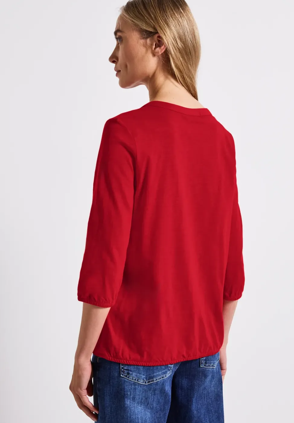 Split Neck Jersey Shirt