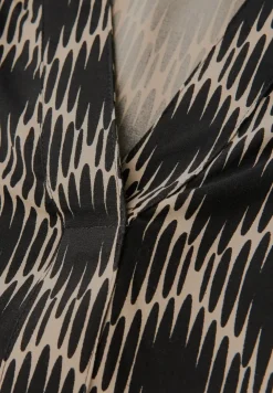 Split Neck Print-Tunika