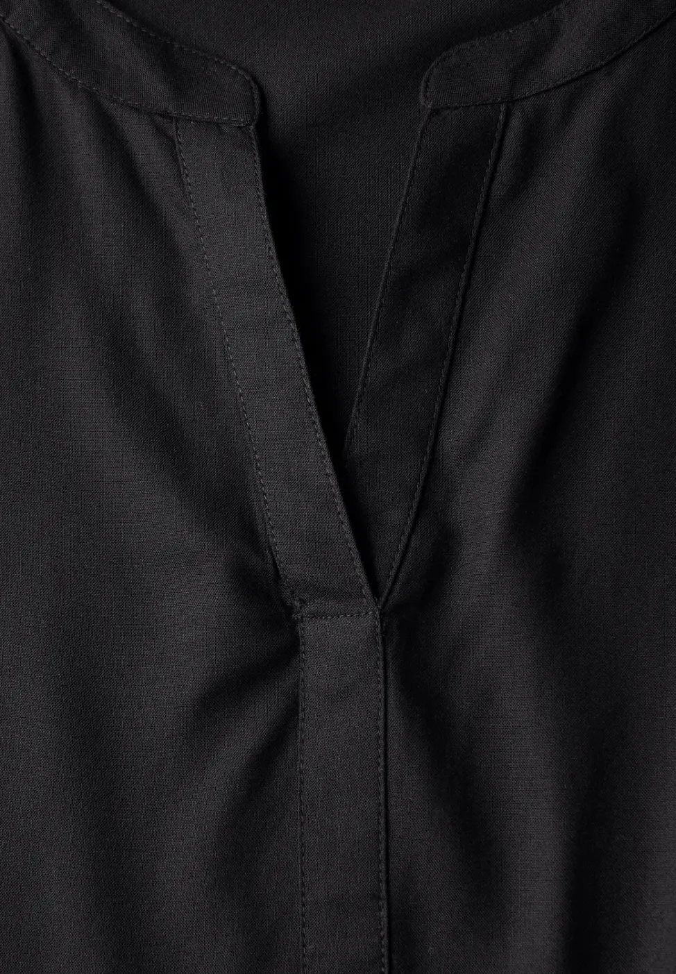Split Neck Viskose-Bluse