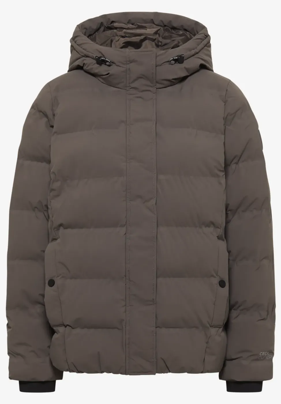 Sportive Jacke mit Kapuze
