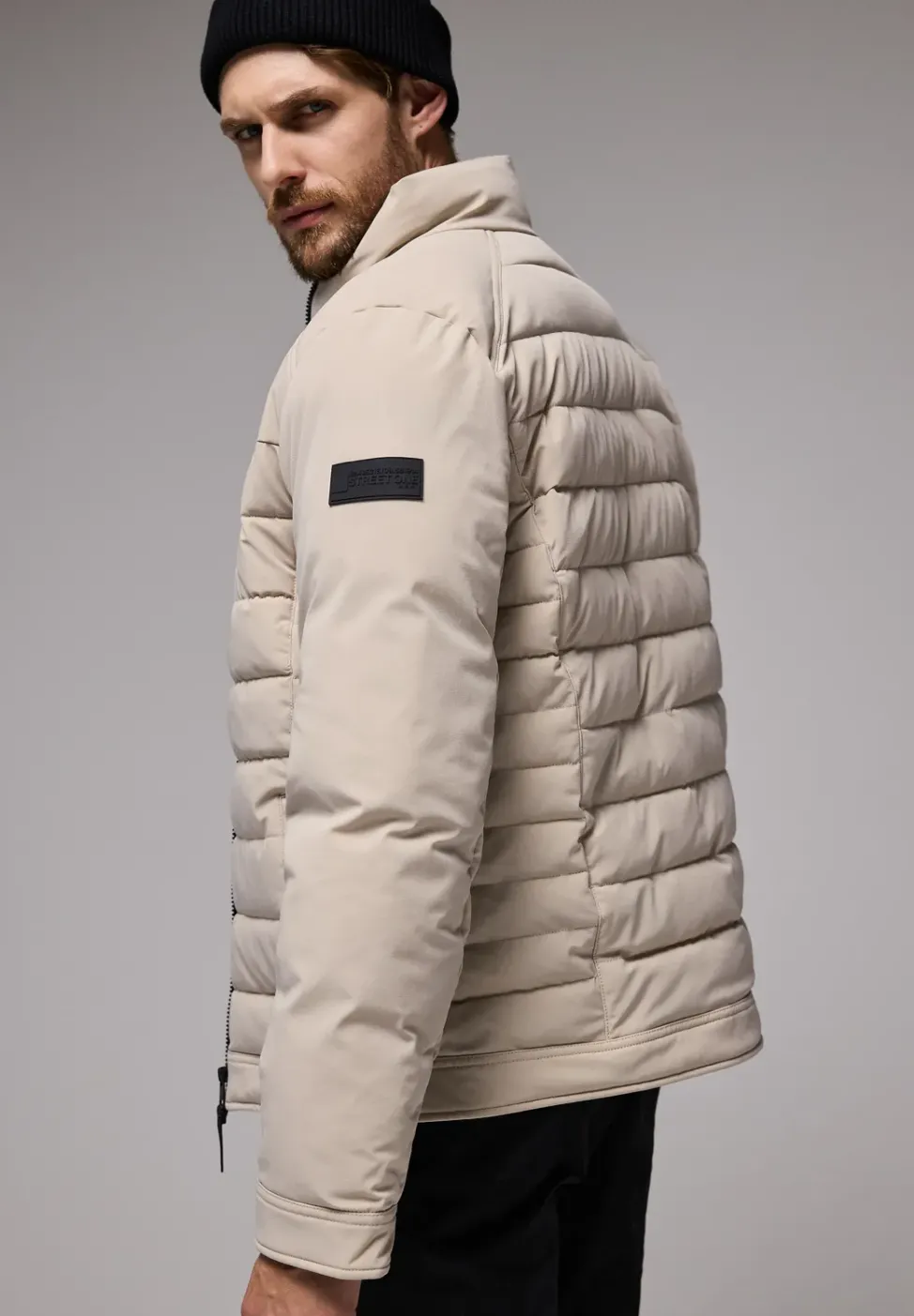 Steppjacke im Biker-Look