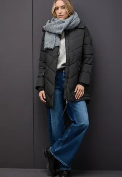 Steppjacke in Midi-Länge