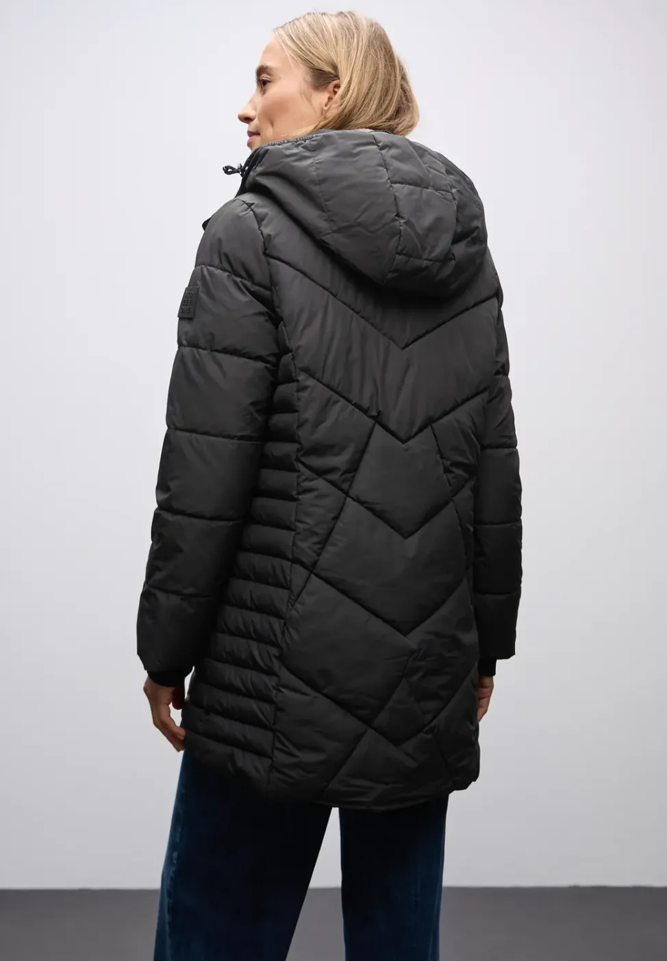 Steppjacke in Midi-Länge