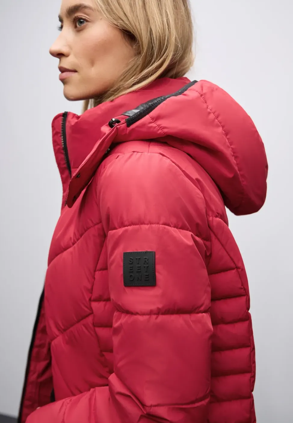 Steppjacke in Midi-Länge