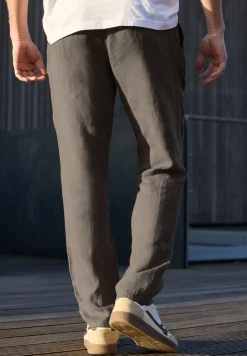 Straight Leg Chino aus Leinen