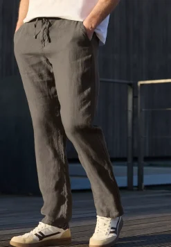 Straight Leg Chino aus Leinen