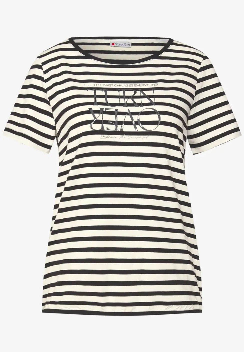 Streifenshirt mit Print