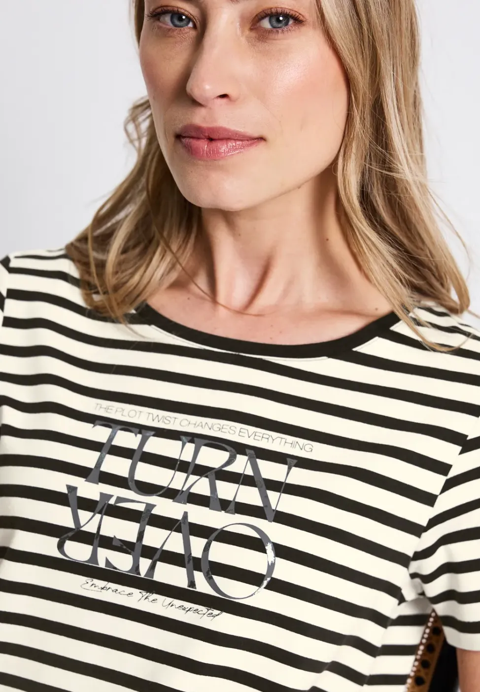 Streifenshirt mit Print