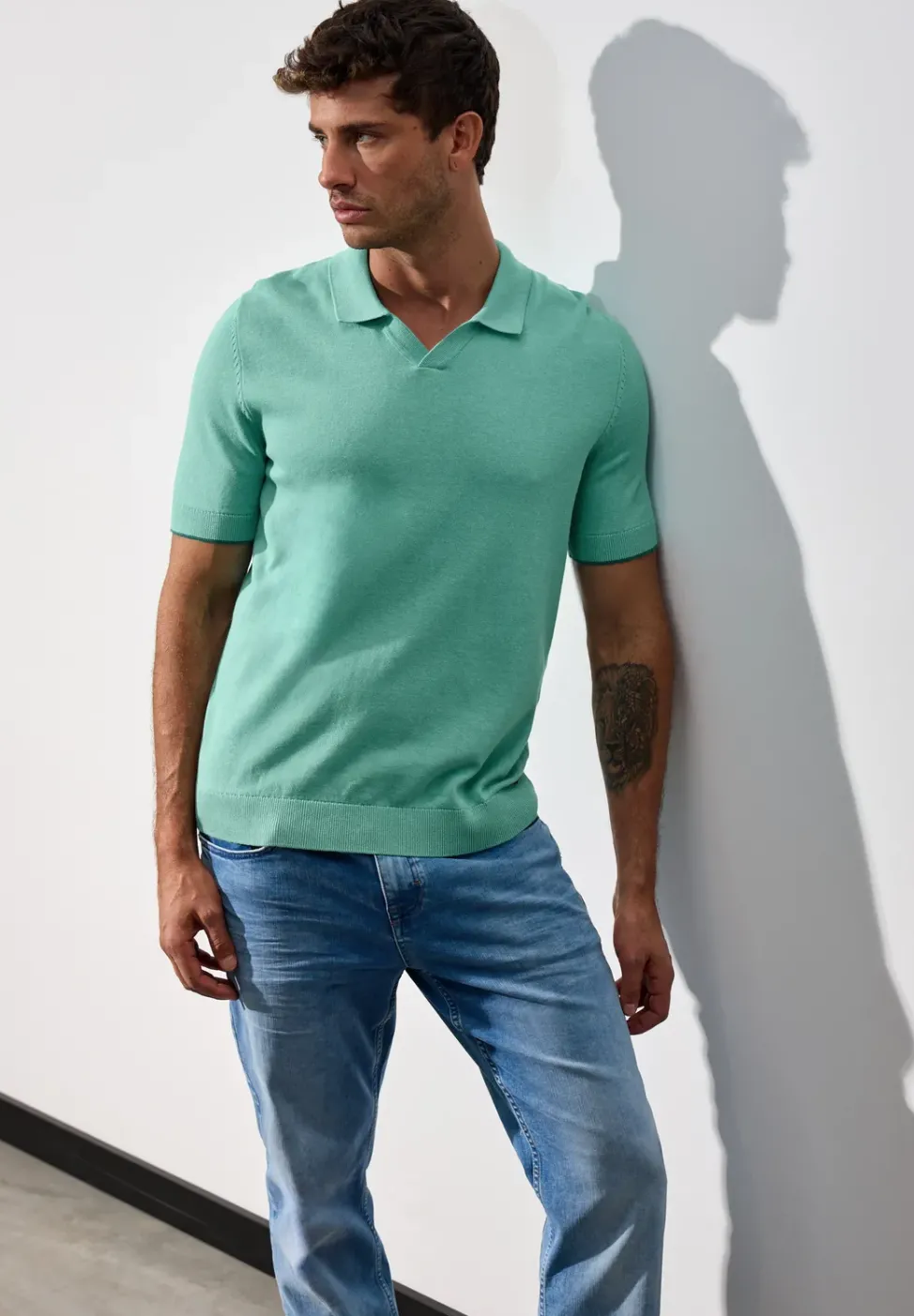 Strick Poloshirt