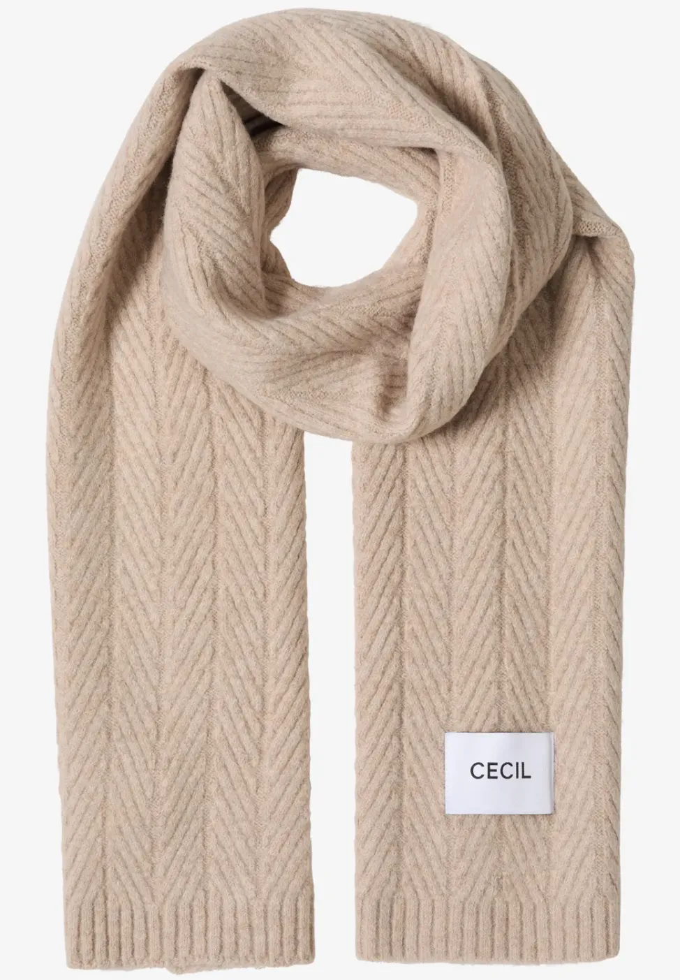 Strickschal mit Struktur