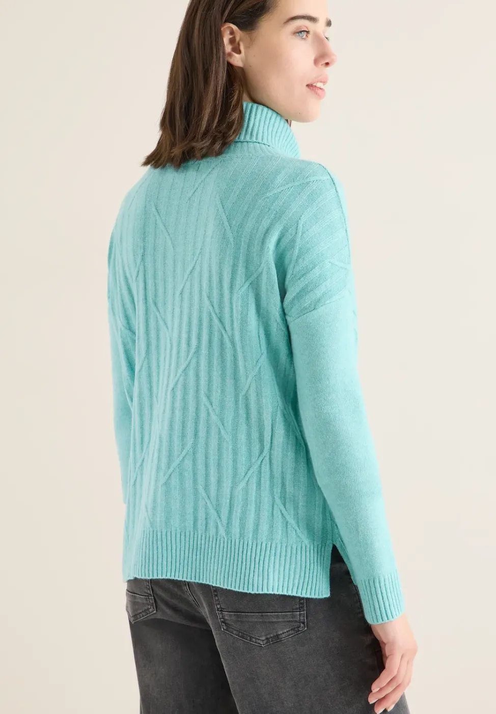 Struktur Rollkragenpullover