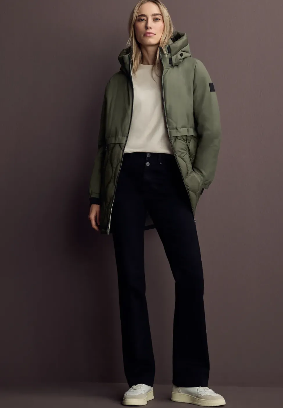 Strukturmix Jacke