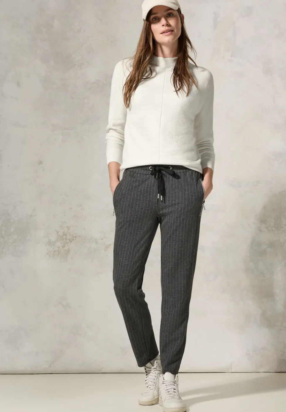 Strukturmix Dolman Pullover