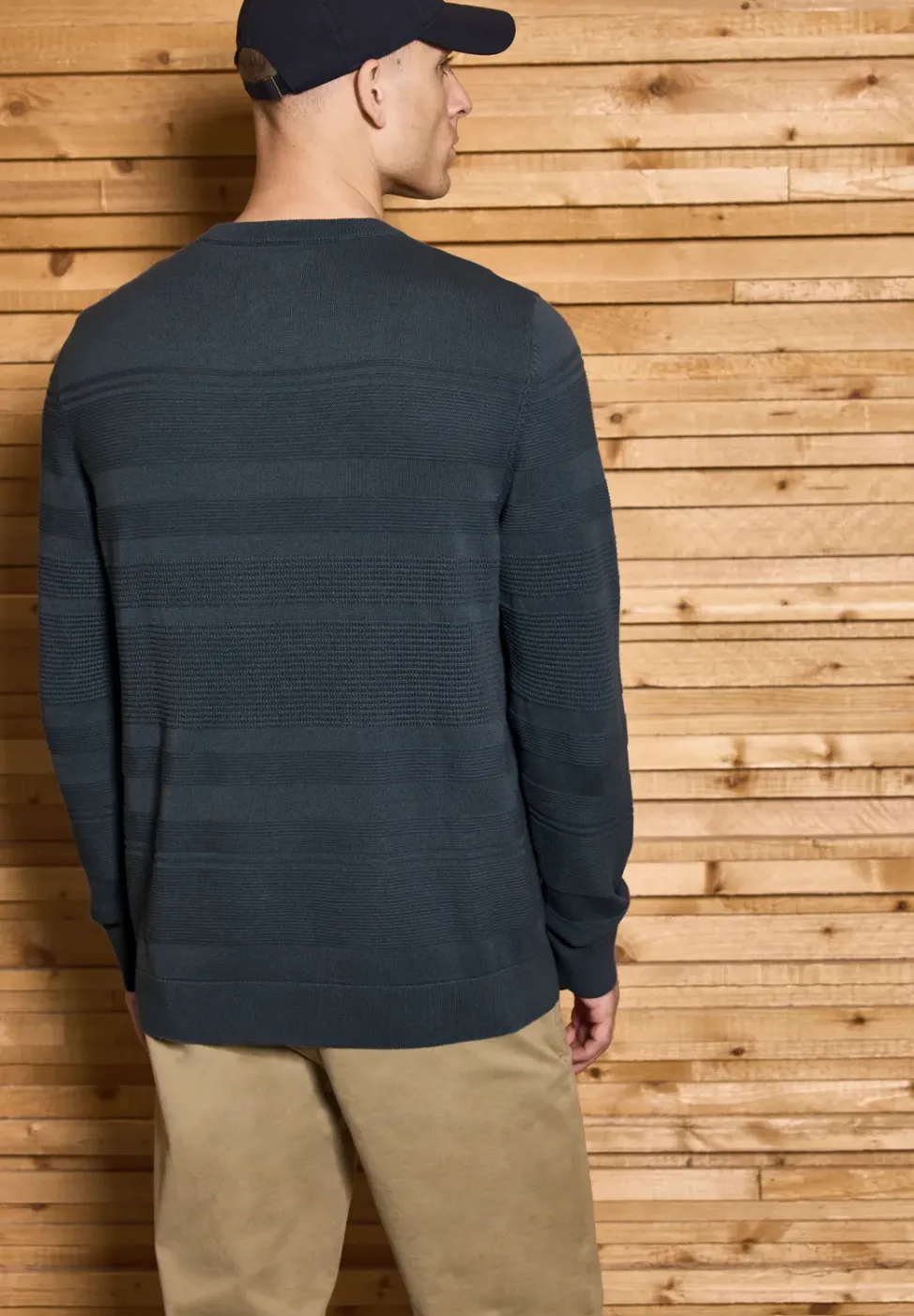 Strukturstreifen Pullover
