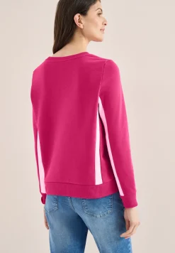 Sweatshirt mit Colorblock Details