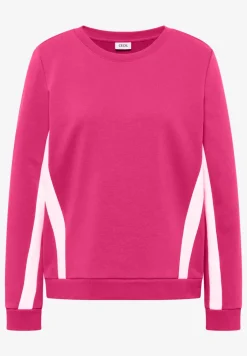 Sweatshirt mit Colorblock Details