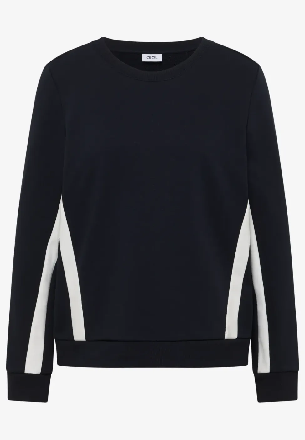 Sweatshirt mit Colorblock Details