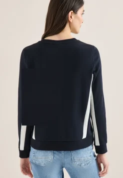 Sweatshirt mit Colorblock Details