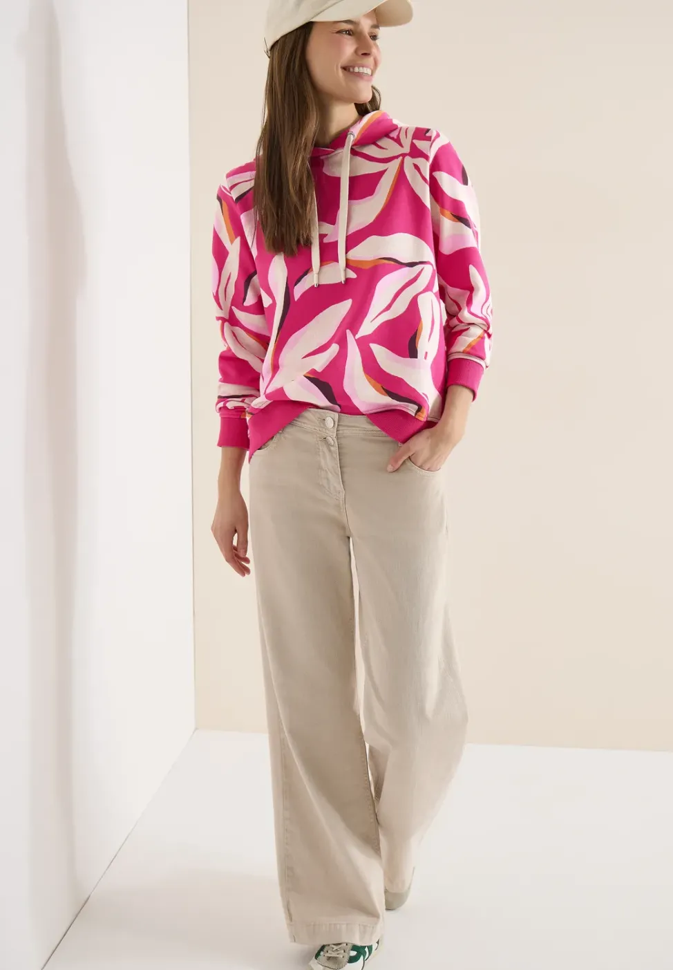 Sweatshirt mit floralem Muster