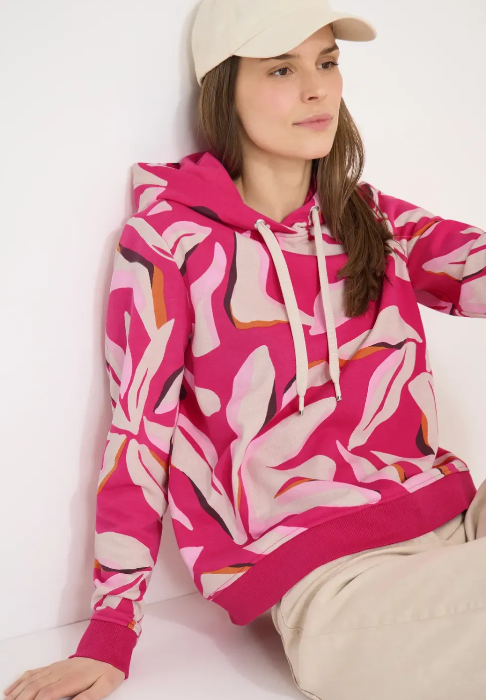 Sweatshirt mit floralem Muster