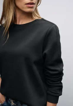 Sweatshirt mit Rippdetail