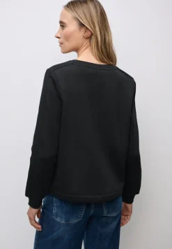 Sweatshirt mit Rippdetail