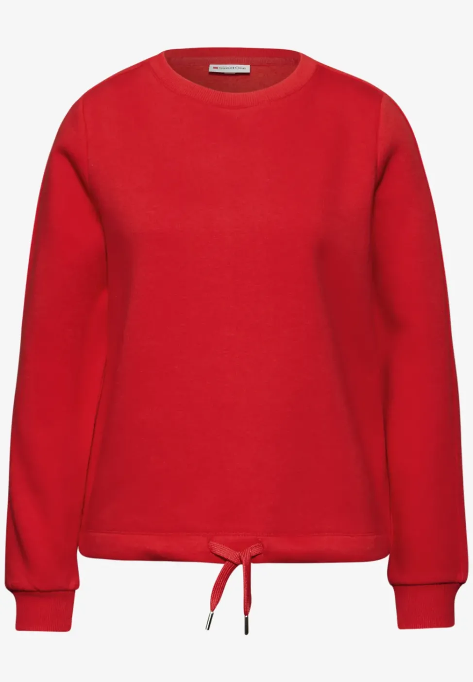 Sweatshirt mit Rippdetail