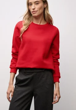 Sweatshirt mit Rippdetail