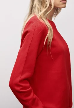 Sweatshirt mit Rippdetail