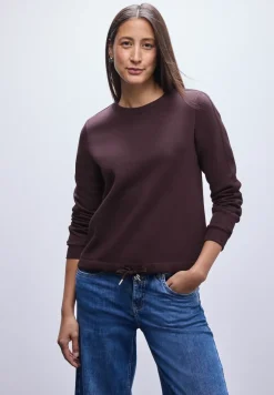 Sweatshirt mit Rippdetail