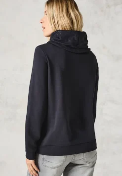 Sweatshirt mit Schalkragen