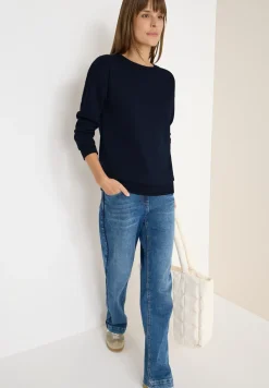 Sweatshirt mit Zopfdetail