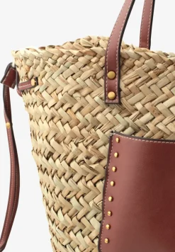 Tasche in geflochtener Korb-Optik