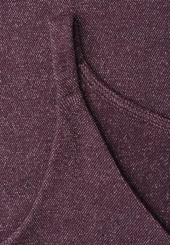 Top mit V-Neck und Glitzerdetails