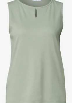 Top mit Rundhals und Cut-Out-Detail