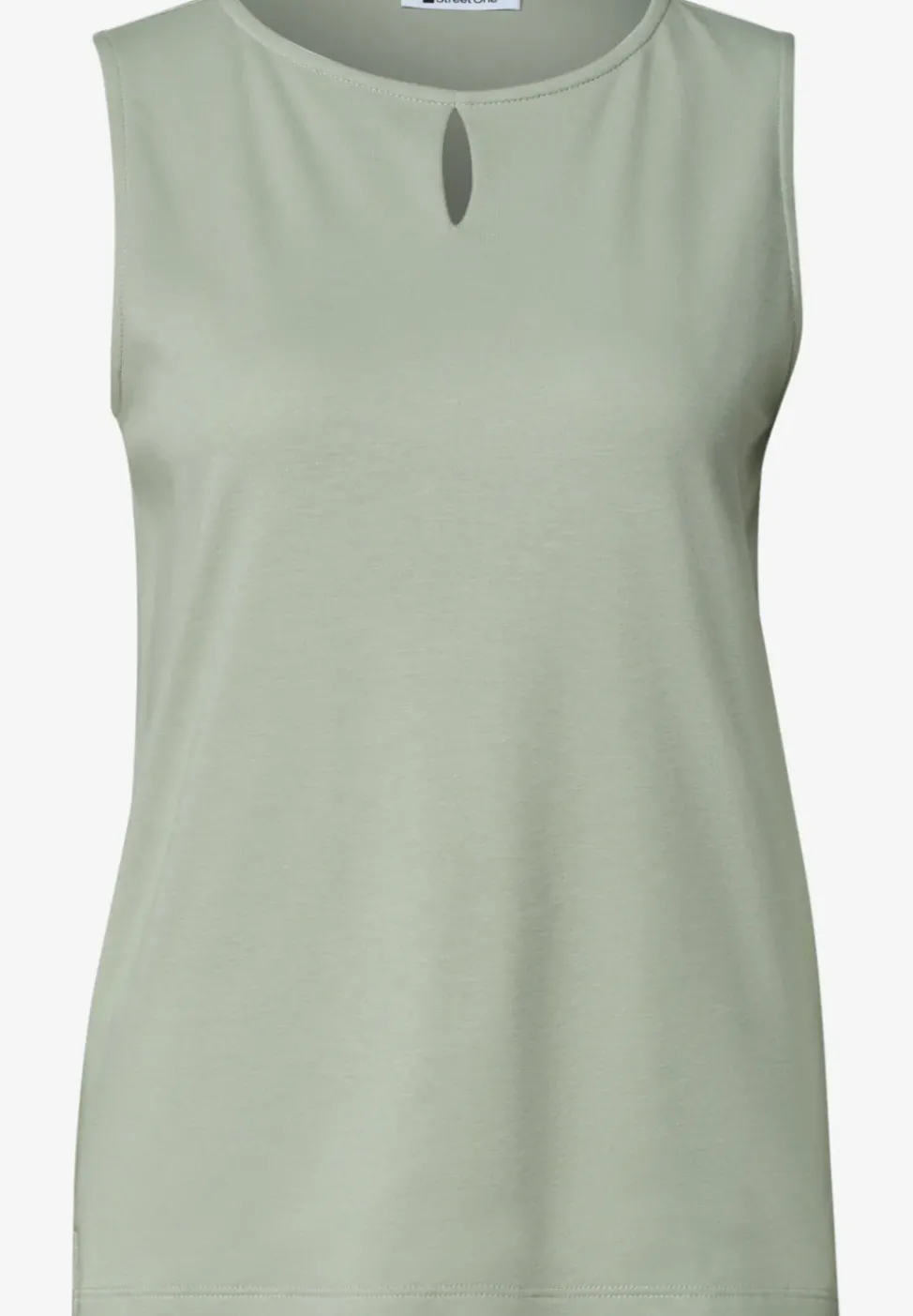 Top mit Rundhals und Cut-Out-Detail
