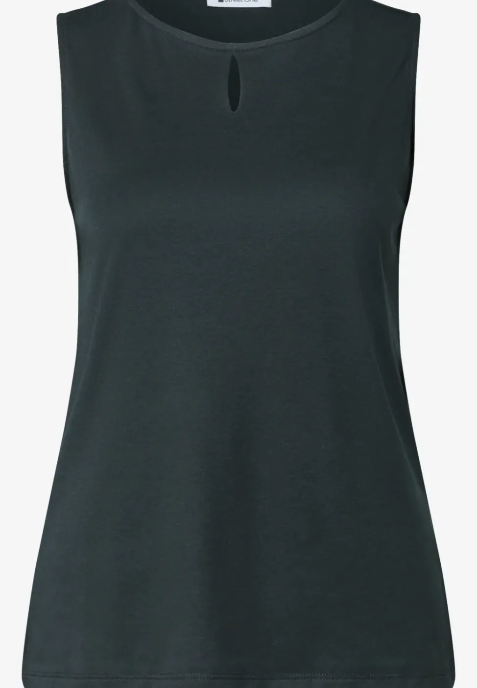 Top mit Rundhals und Cut-Out-Detail