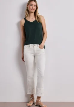 Top mit V-Neck und Deko-Detail