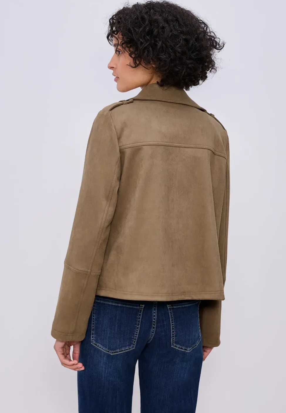 Trenchcoat aus Velours