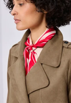 Trenchcoat aus Velours