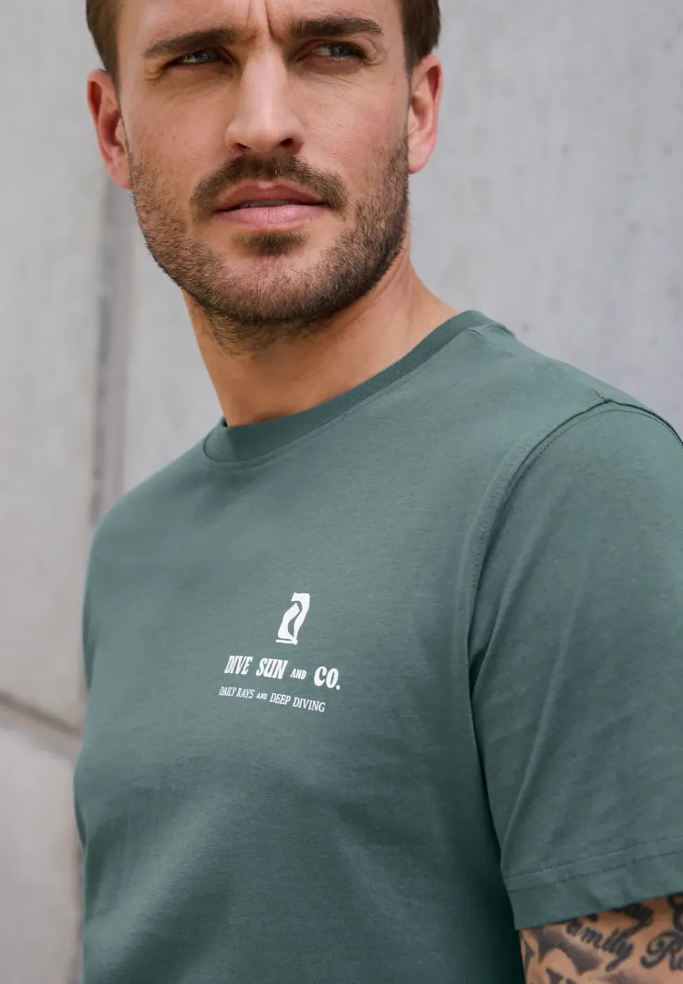 T-Shirt mit Backprint