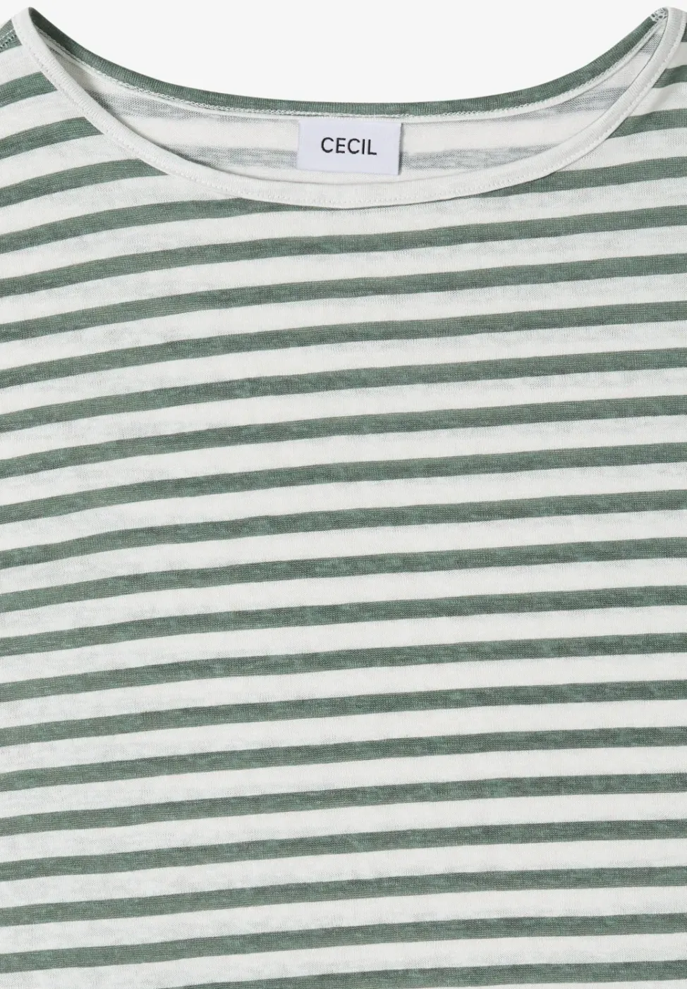T-Shirt mit Boatneck und Streifen