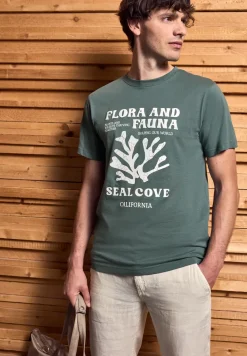 T-Shirt mit maritimem Print