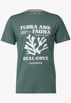 T-Shirt mit maritimem Print