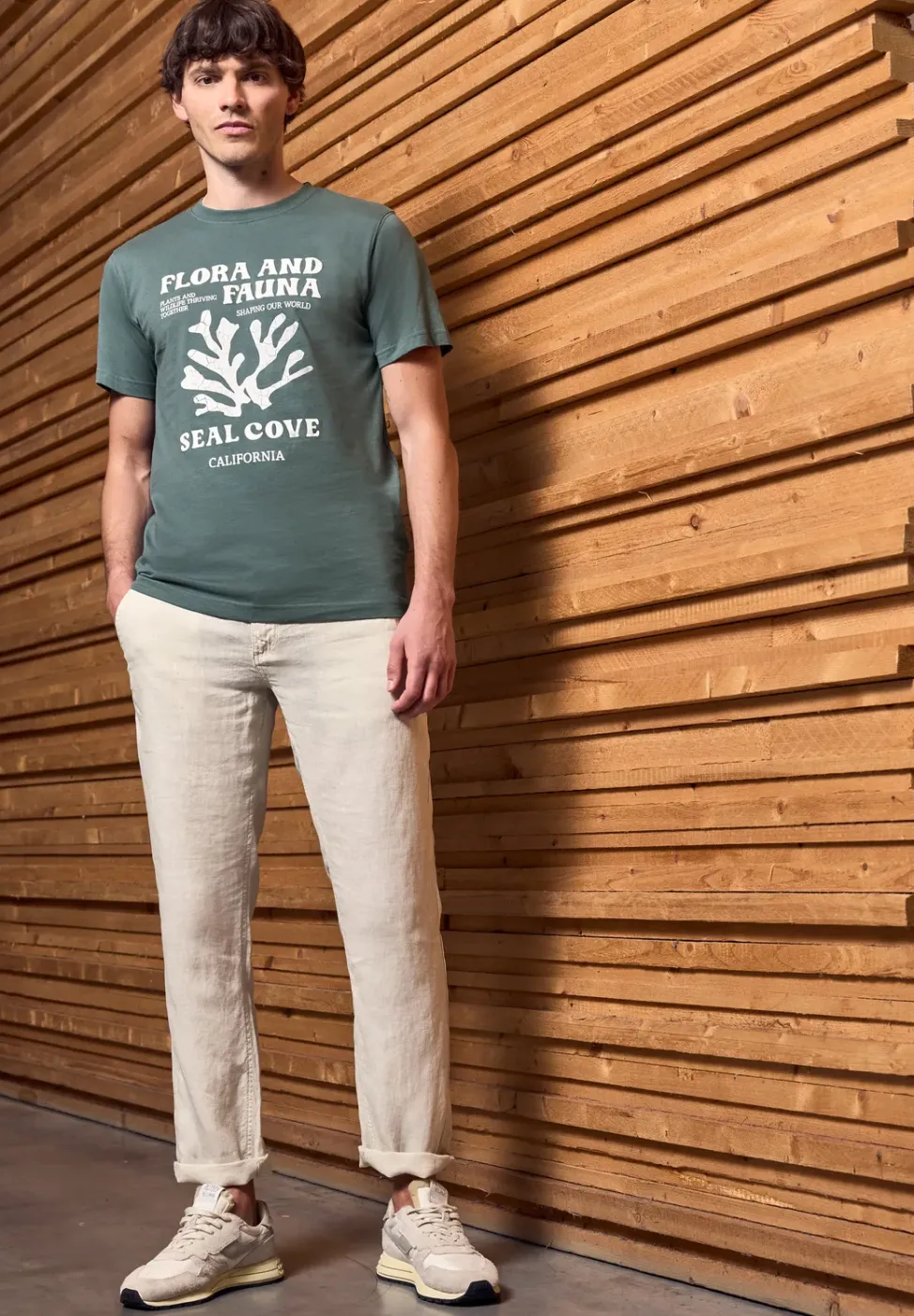 T-Shirt mit maritimem Print