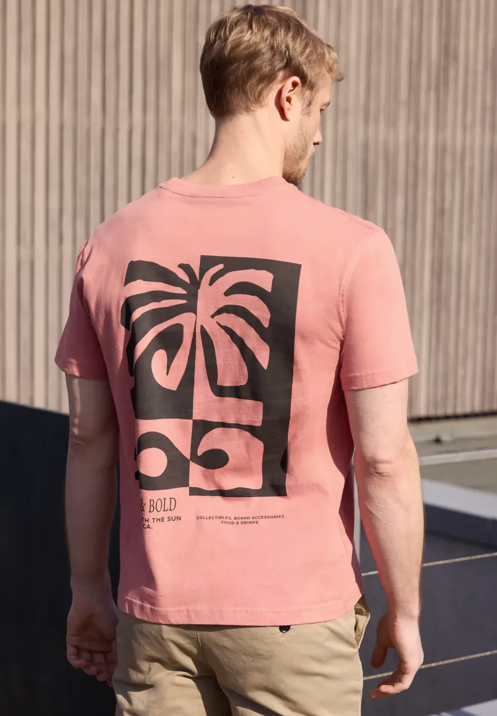 T-Shirt mit Rundhals und Backprint