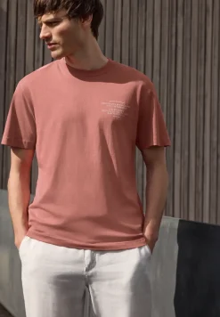 T-Shirt mit Rundhals und Chestprint