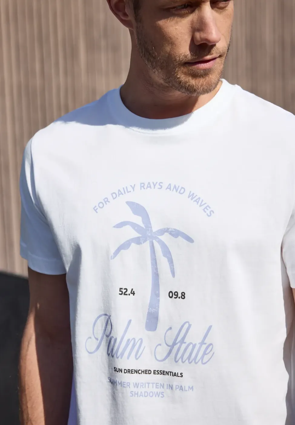 T-Shirt mit Rundhals und Frontprint
